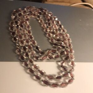 Vintage Rock Quartz Cut Crystal Necklace - 833 $50 or $45 w/offer
